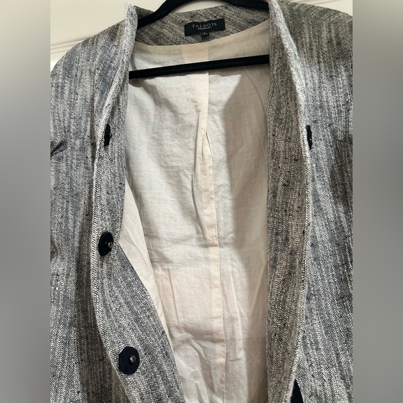 Talbots Sarbonne Jacket Blazer Tie Waist Tweed Belted Sz 6 Office Career… - Picture 6 of 7